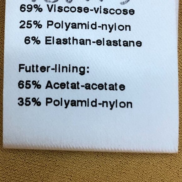 Akris Punto Fit & Flare Flutter Pleat Hem Sleeveless Scoop Neck Dress Gold Sz 6 - Picture 10 of 11